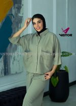 شومیز جیب دار کد 3801 - تصویر 2